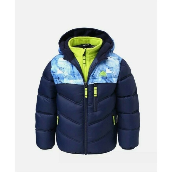 SNOZU Boy’s Winter Puffer with Beenie - Picture 3 of 7